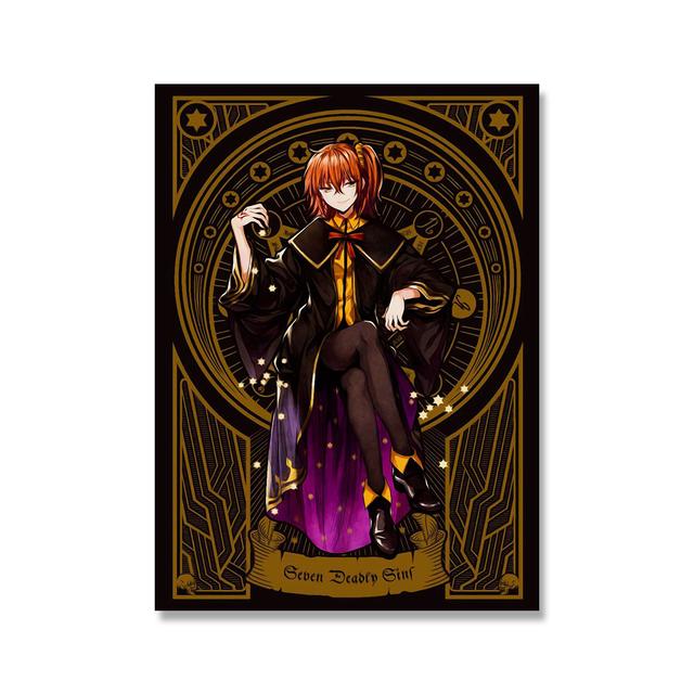 Anime Canvas Paintings Tarot Print Home Decor Fate Grand Order Wall Art Modular Comic Picture Japan Anime Modern Bedroom Posters