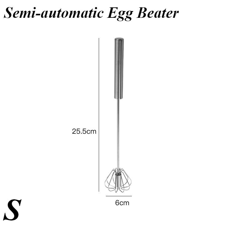 Egg Beater Stainless Steel Manual Mixer Self-Turning Cream Utensils Kitchen Mixer Egg Tools
