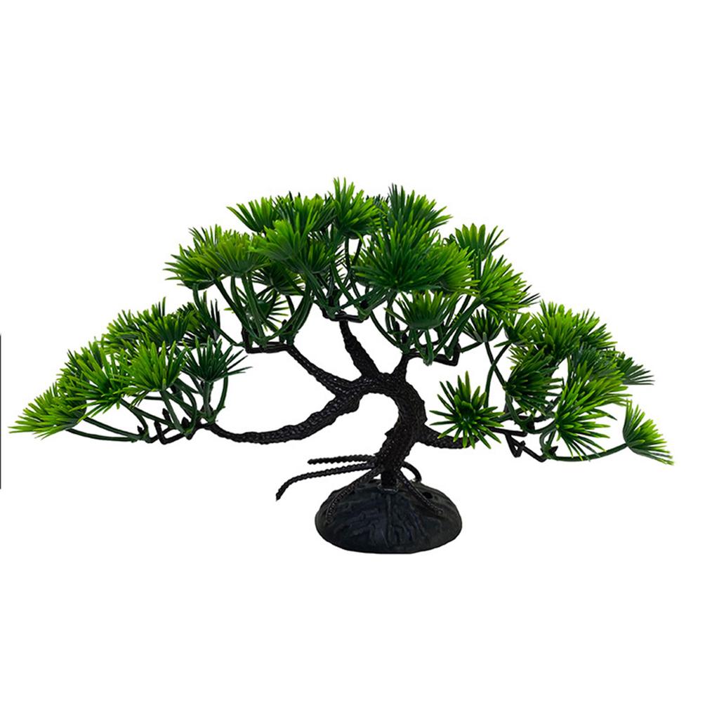 13cm Plastics Plant for Aquarium Artificial Tree Underwater Aquatic Grass with Pedestals for Fish Tanks Decorations