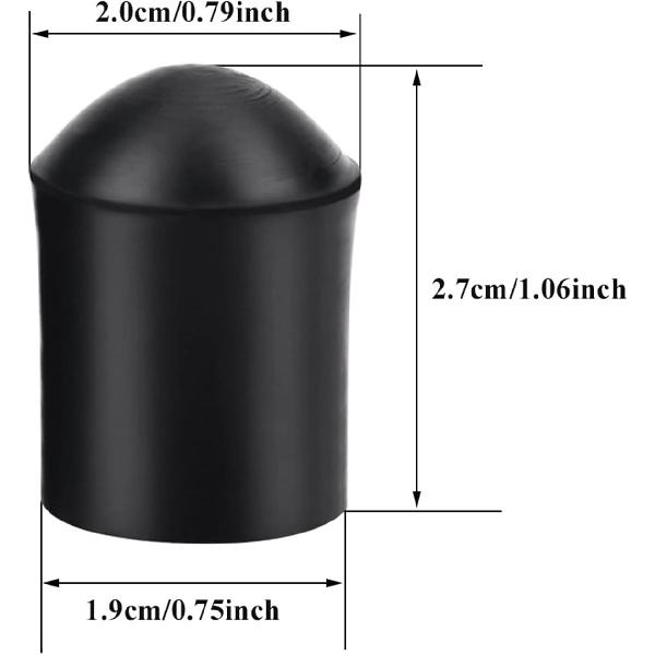 Rubber End Caps, 2pcs Upright Bass Endpin Rubber Tip Stopper Replacement Protector End Cap for Double Bass End Pin Protector(Inner Diameter: approx.