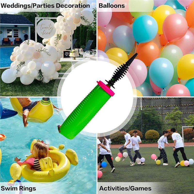 ABBP-Portable Hand-Push Balloon Inflator, Two-Way Double-Action Balloon Pump, Handheld Balloon Pump