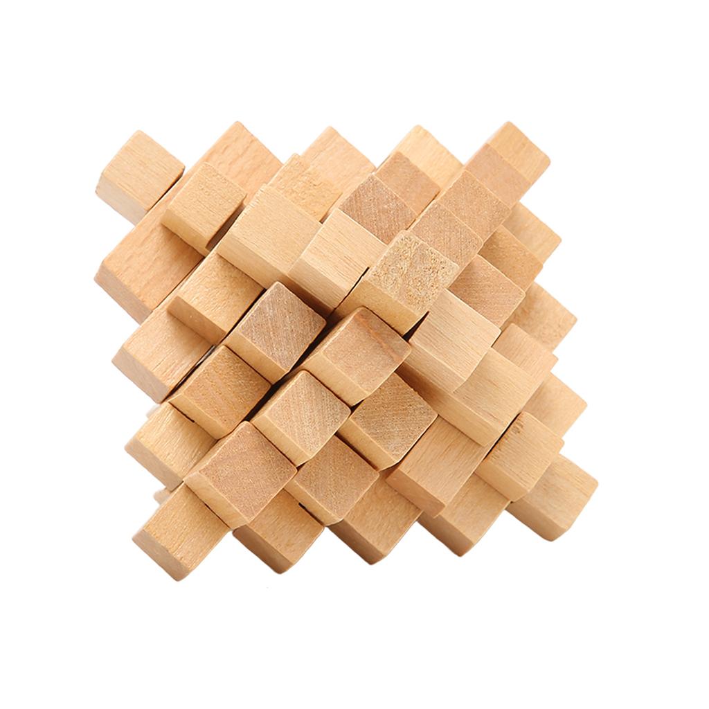 Intelligent Wooden Brain Puzzle Teaser Prevent Alzheimer s Disease Educational Puzzle Lock Toy