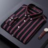 Neu Langarm Gestreiften Shirts Für Männer Business Casual Formale Bluse