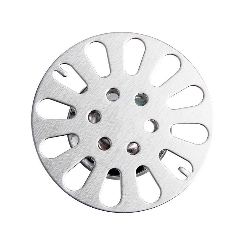 Round Stainless Steel Floor Drain Cover: Anti-Hair and Anti-Odor Filter for Bathroom/Toilet