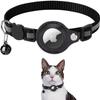 Apple AirTag Protective Pet Collar with Anti-Loss Tracker and Reflective Bell for Cats