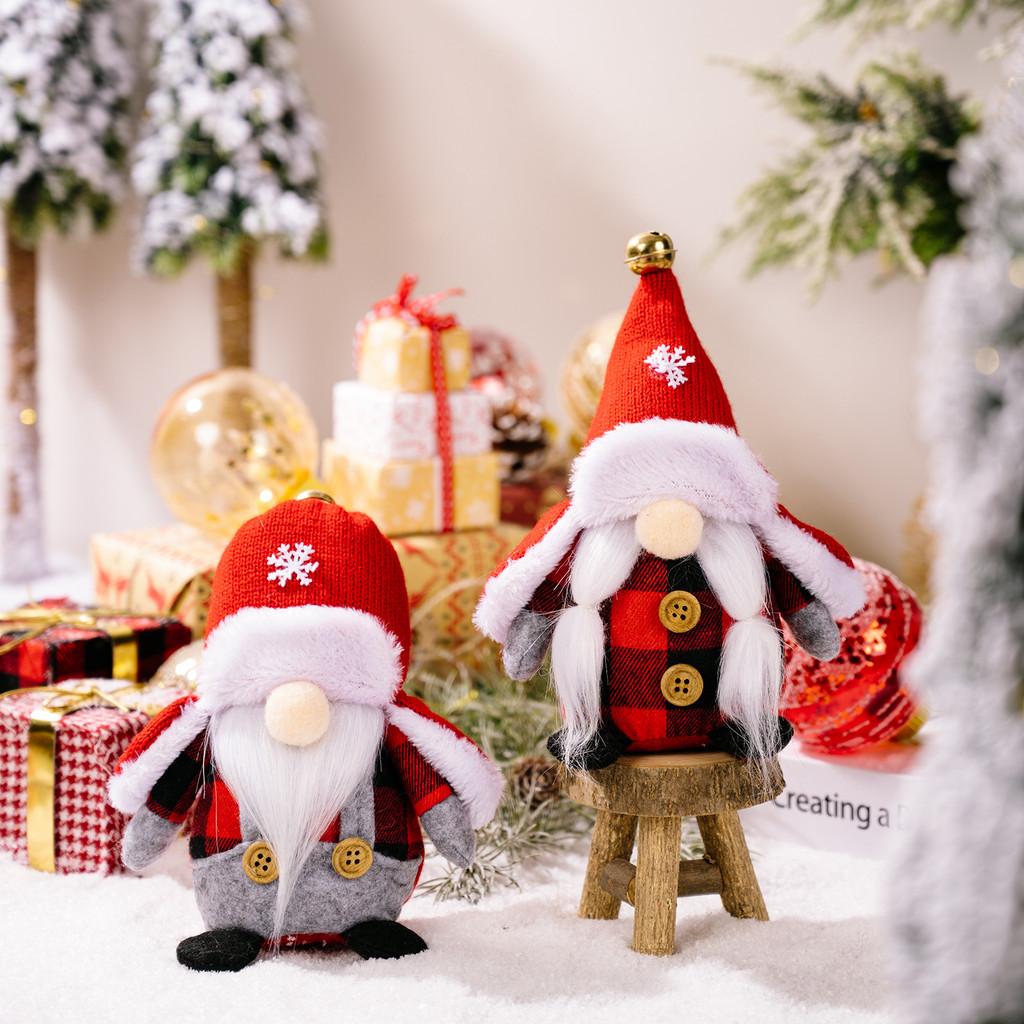 Delightful Christmas Gnome Doll Figurine Festive Holiday Decoration For Home