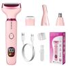 2025 Multifunctional Women's Electric Shaver & Eyebrow Trimmer - Four-in-One Digital Hair Remover