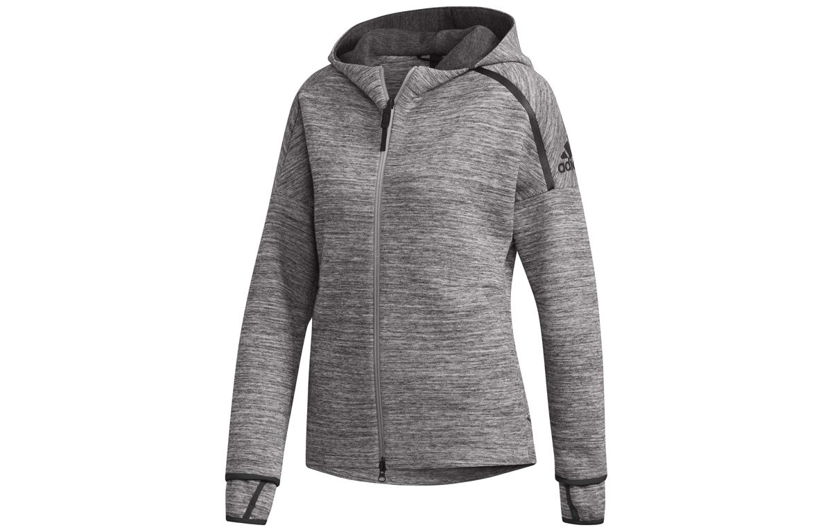 Adidas Jackets Women s Storm Gray Hooded Moderate DY5770 S