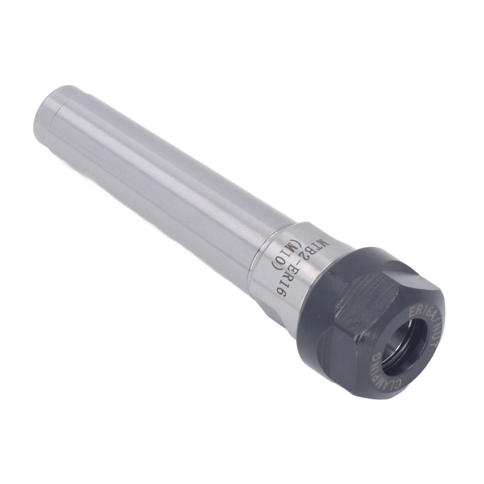 

Держатель хвостовика патрона MTB2 ER16 M10 Держатель хвостовика Морзе из марганцевой стали с ключом ER16A для токарного станка с ЧПУ