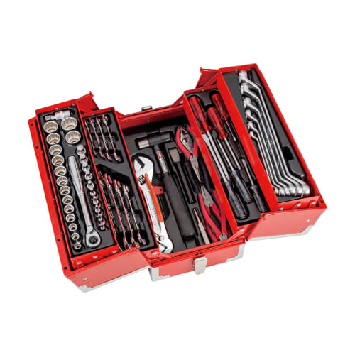 TONE TSB430 Tool Set, 12.7mm (1/2") Drive, Red, 66 Pieces