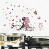 The New Butterfly Beautiful Faery Bedroom Waterproof Sitting Room Background Wall Stickers Can Be Removed