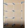 3-Tier Floor-Standing Folding Clothes & Towel Drying Rack with Multifunctional Storage