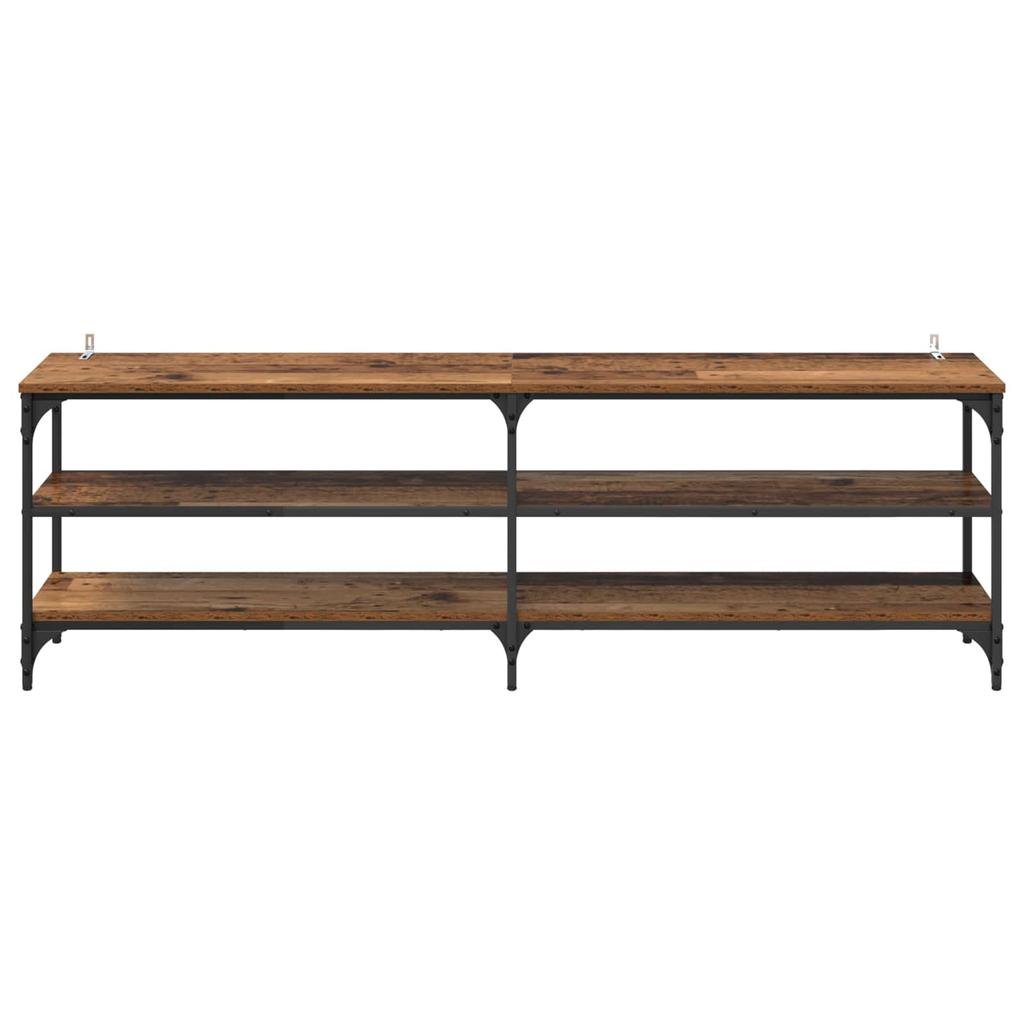TV Stand Reclaimed Wood 160 x 30 x 50 cm Engineered Wood and Iron