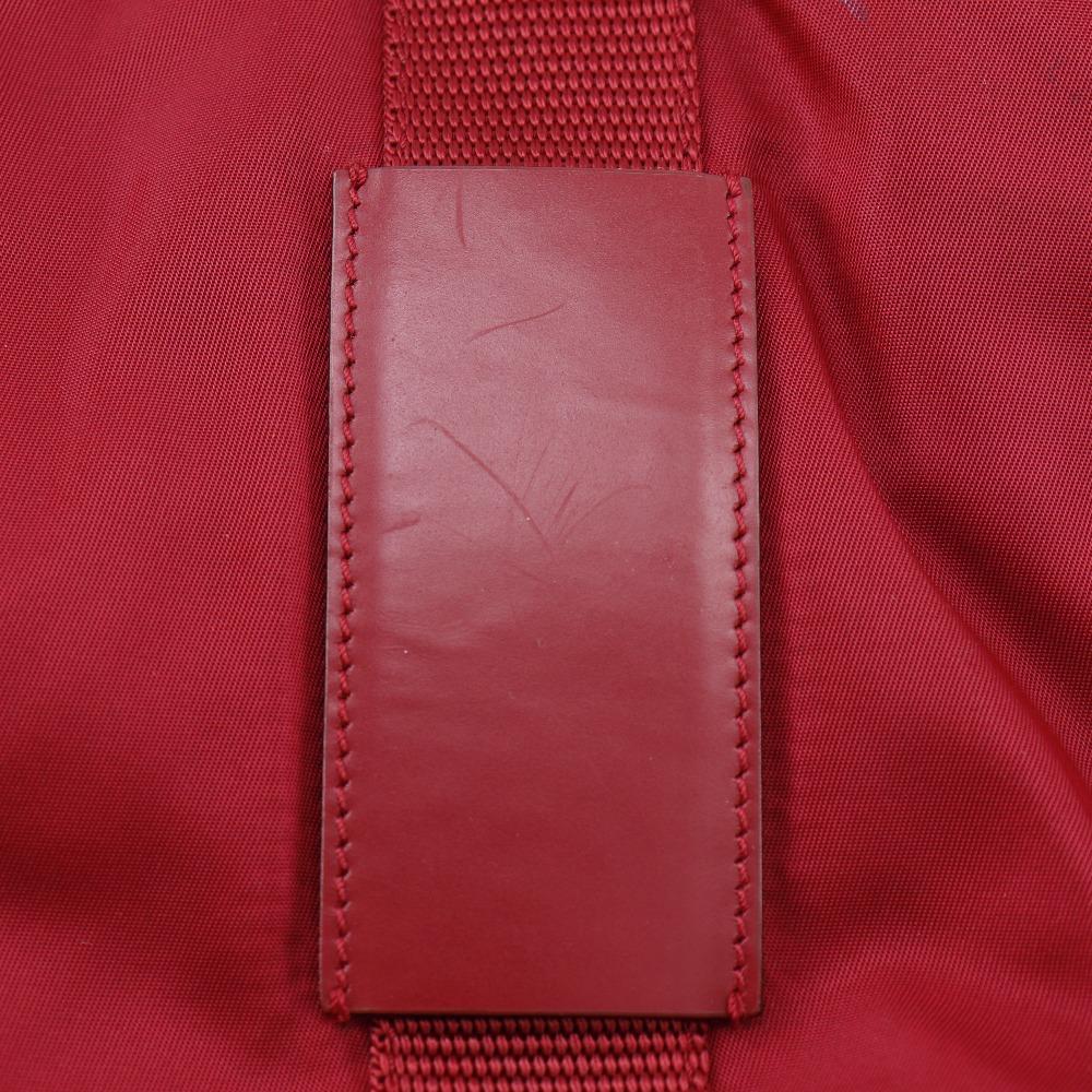 Prada Tote Bag B10310 Red Nylon Women Used