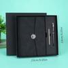 Customizable A5 PU Leather Notebook with Buckle, for Business or Diary Use - Loose-leaf Design.