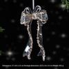 Green Glitter Christmas Hanging Ornament Sparkling Reindeer/High Heel/Tree /Snowflake Designs Pendants With Ribbon Decor