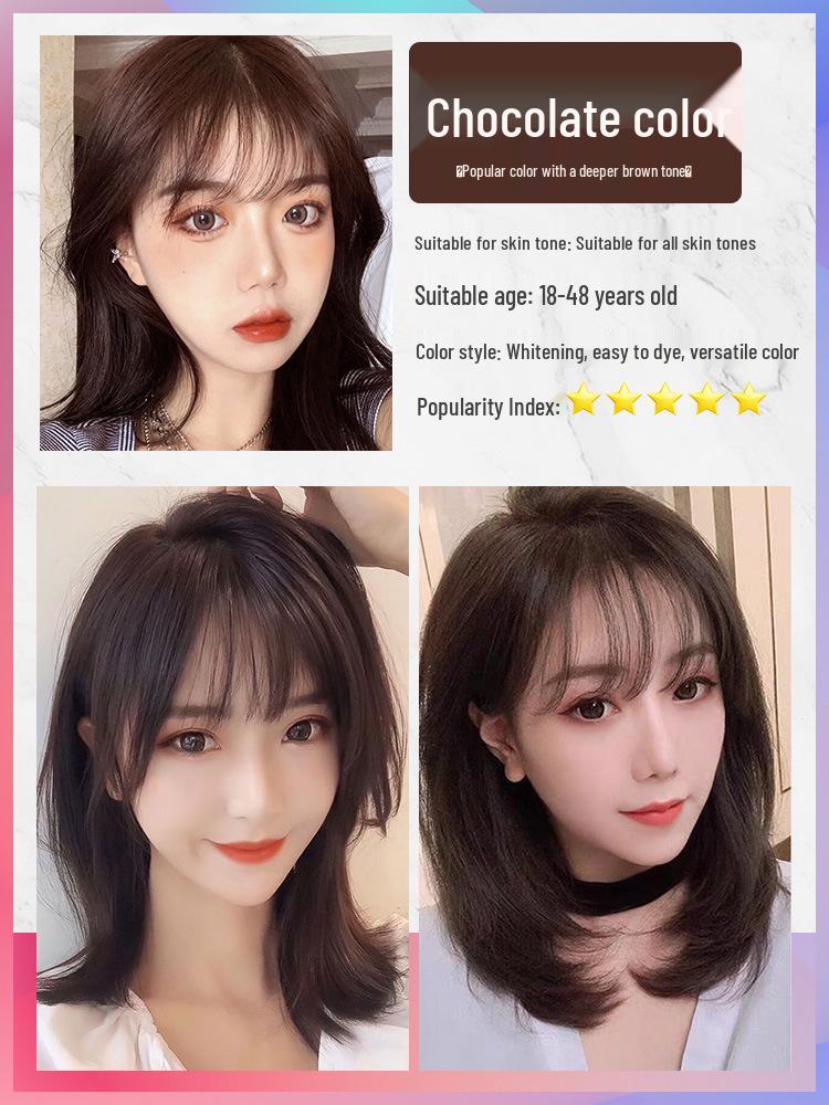 2026 Hair Dye Cream: Gray-Brown Linen, Black Tea Color, with Hair Care Benefits