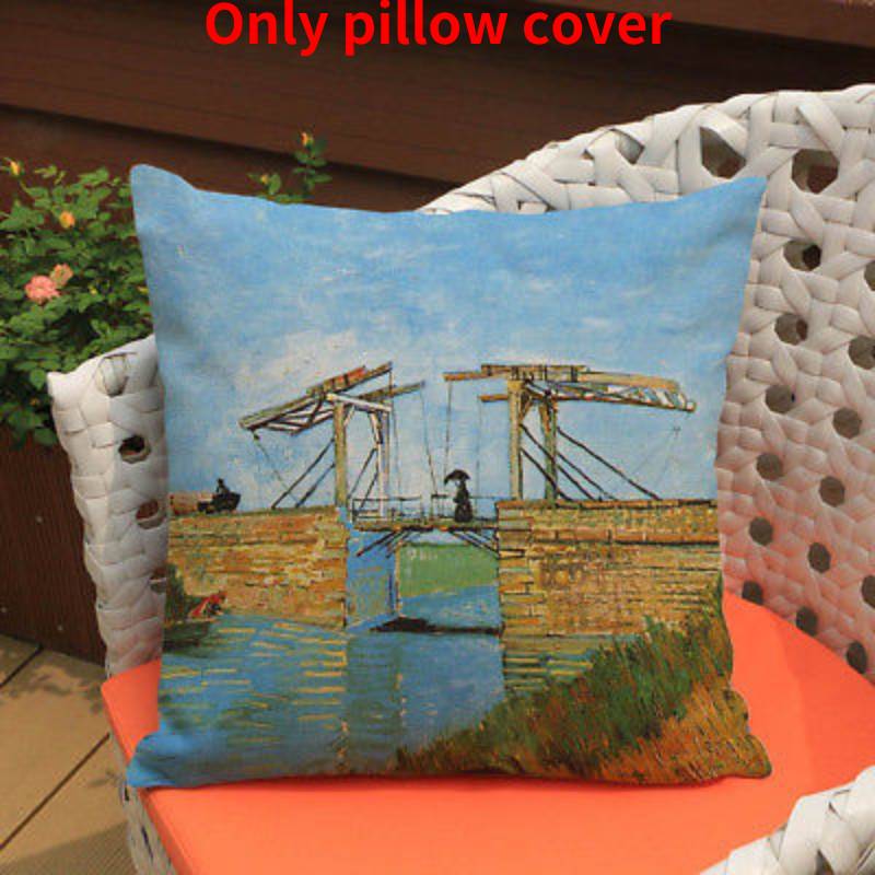 

Ван Гог Масляная живопись Наволочка для подушки-плед Автомобиль Дом Гостиная Декор Чехол для подушки Style I