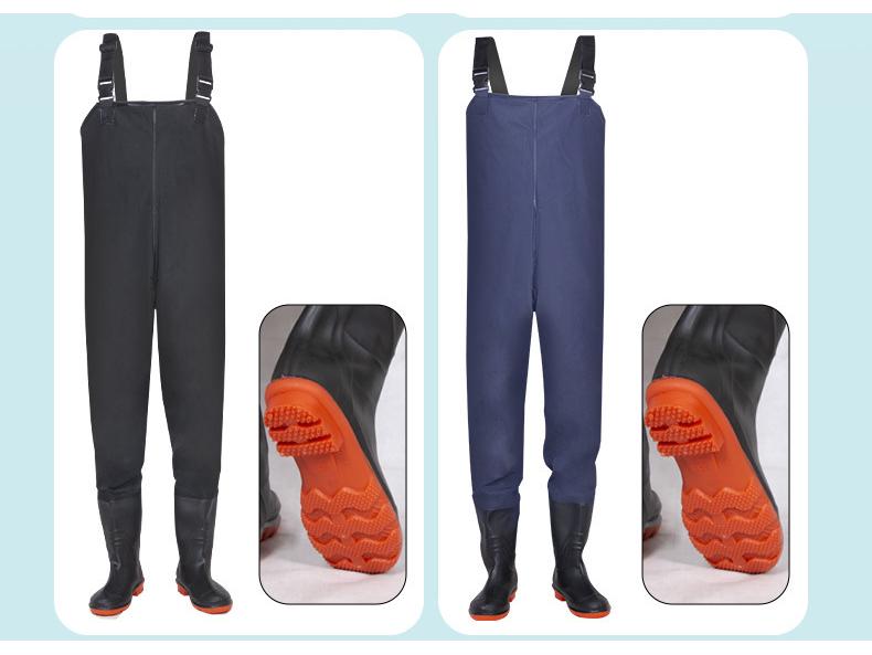 Waterproof Wear-Resistant Fishing Waders with Non-Slip Boots