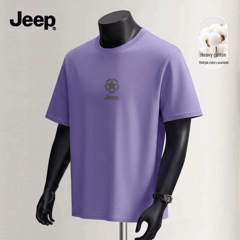 JEEP Men s Heavyweight Cotton T-Shirt S