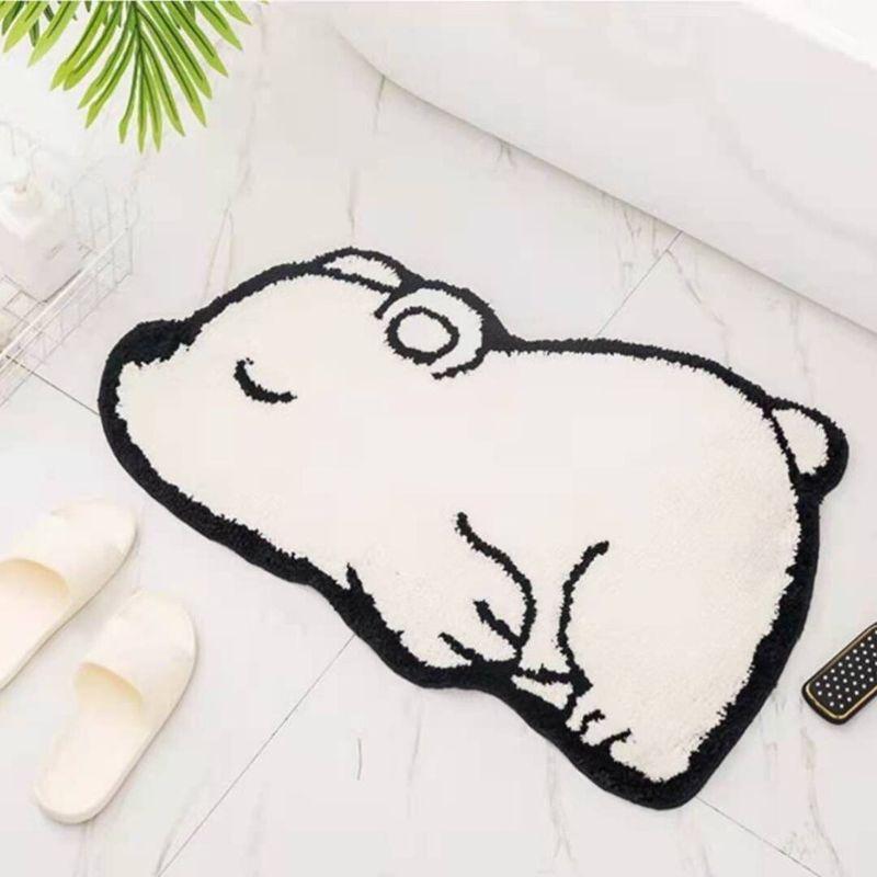 

The Powerpuff Girls Car Foot Mat Universal Cartoon Anti-Dirty Women s Non-Slip Mat Feet Cashmere Absorbent Stain-Resistant Carpet Decoration Little White Bear