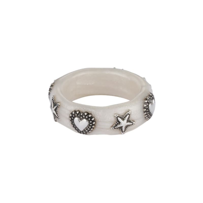 Nff Vintage Puff Ring-white