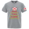 2026 Unisexs Summer Spanish Empire Retro Spain Logo Print Pure Cotton Solid Color Sports Casual RoundNeck Breathable TShirt