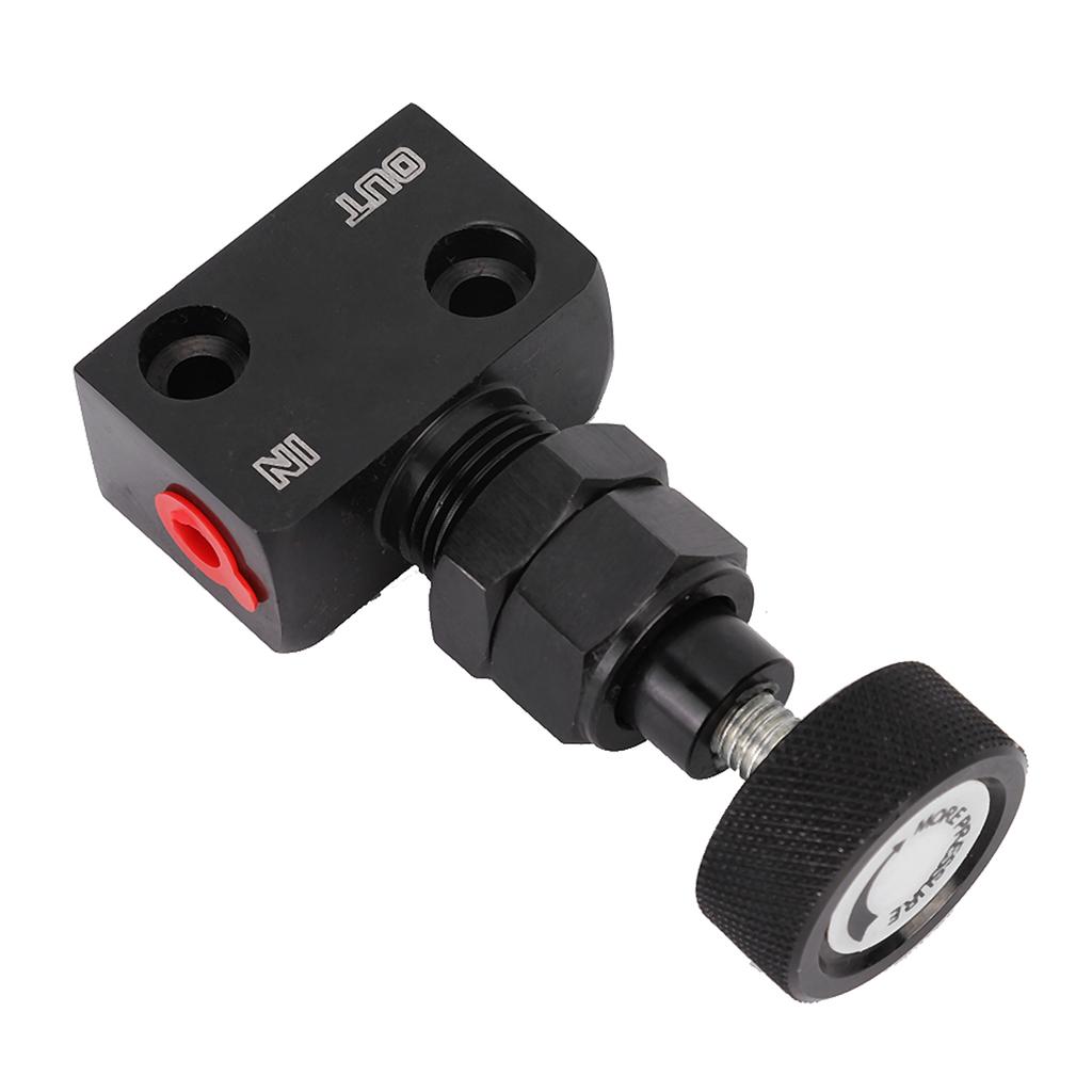 Universal Aluminum Black Brake Proportion Valve Adjustable Proportioning Brake Bias Adjuster