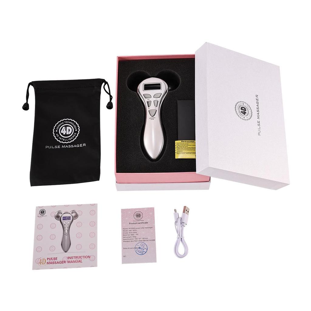 Electric 3D Microcurrent Facial Roller for Skin Tightening