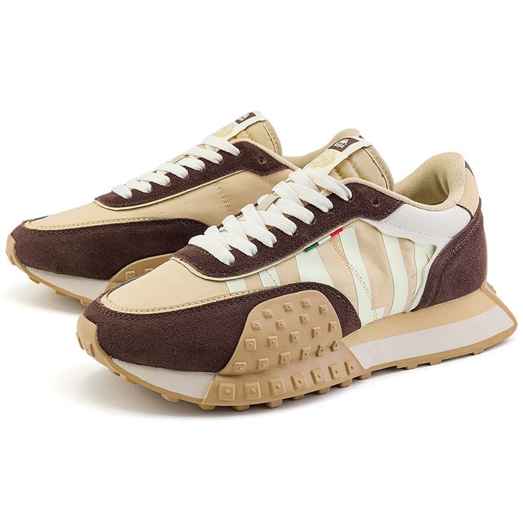 Kappa Retro Fabric Synthetic Leather Two-Layer Cowhide Non-Slip Wear-Resistant Lightweight Low-Top Running Shoes Unisex sneaker K0DX5MM08F-602