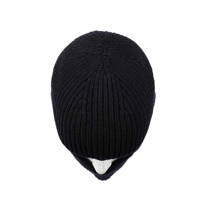 Winter Outdoor Hat Warm Wool Hat Men's Neck Knitted Hat Mask Scarf All-In-One Hat