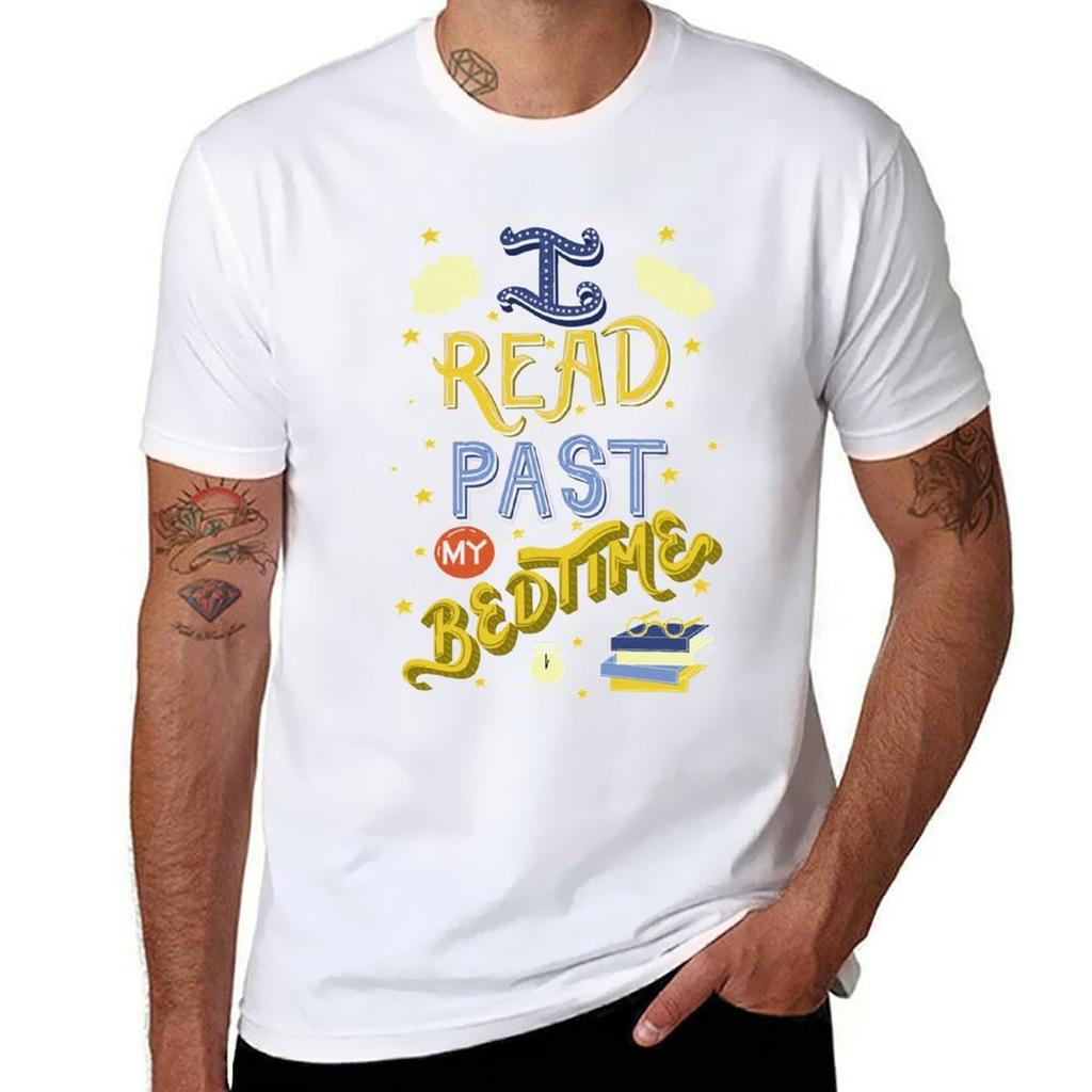 I Read Past my Bedtime TShirt Casual Basic Street Style TShirt
