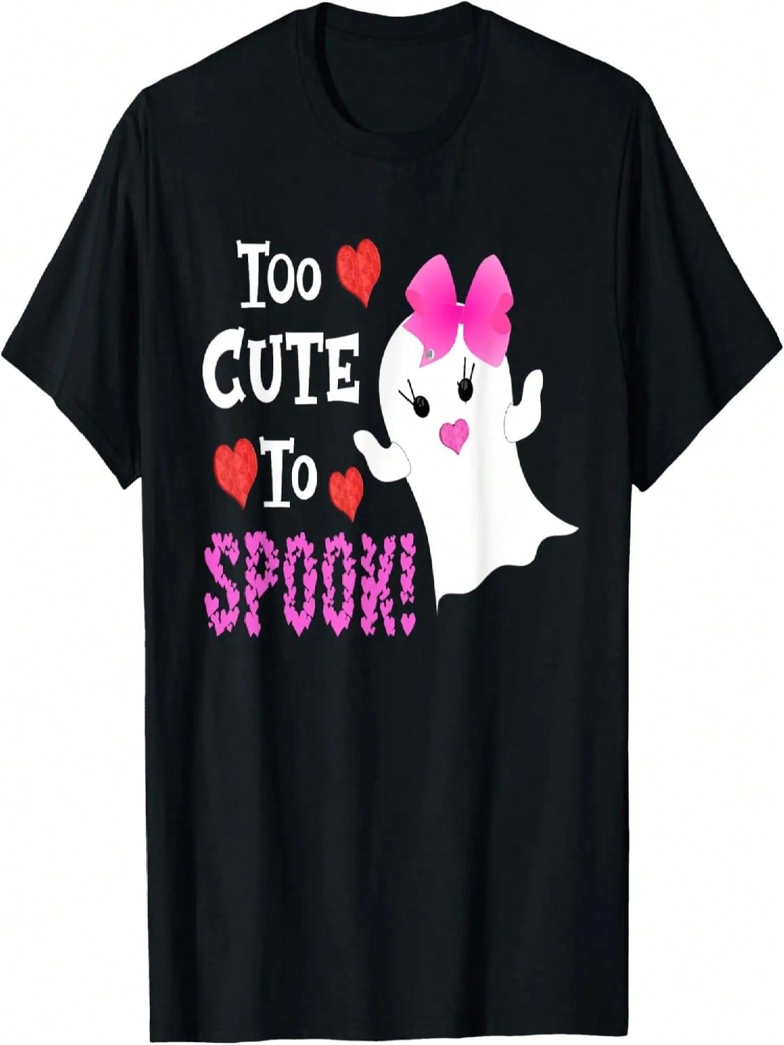 Too Cute To Spook Halloween Ghost Funny Kids Women T-Shirt S разноцветный