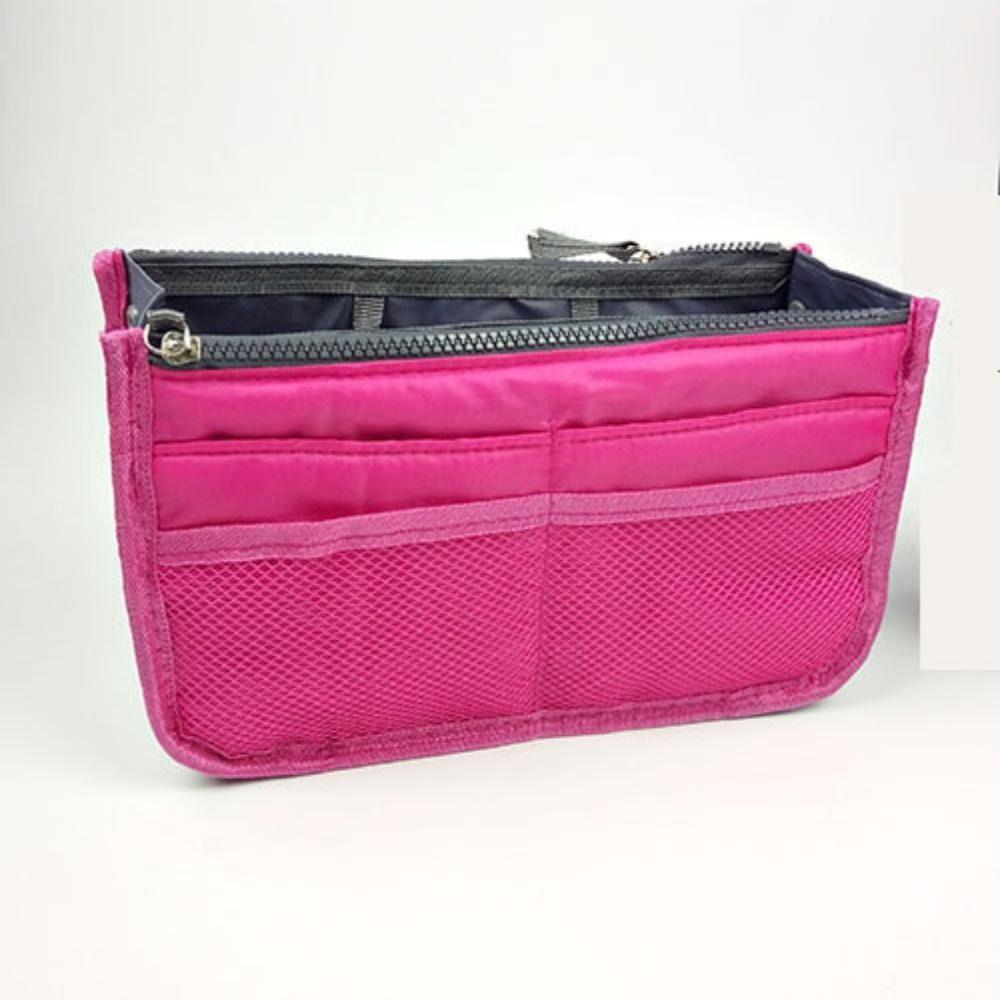 Newly Insert Liner Women's Bag Storage Bag Zip lock Bag Makeup Pouch Travel Cosmetic Handbag