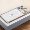 Luxury Metal Magnetic Phone Case For iPhone 17 16 15 14 13 12 Pro Max For Magsafe Wireless Charging Full Lens Protection Shockproof Cover