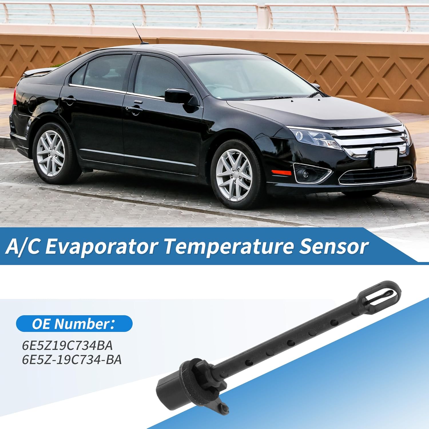 

№ 6E5Z-19C734-BA Датчик температуры испарителя отопителя кондиционера для Ford Fusion 2006-2012 для Lincoln MKZ 2007-2012 для Mercury Milan 2006-2011 с