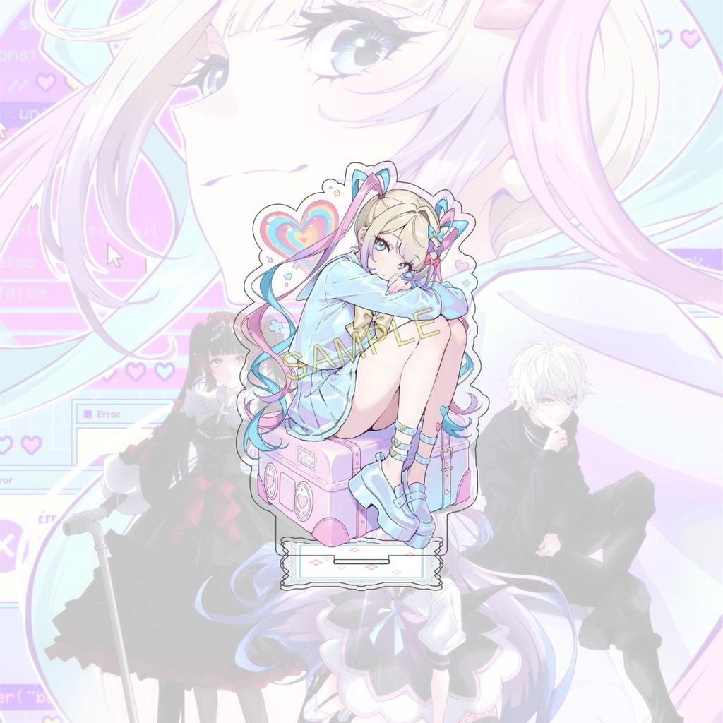 Anime NEEDY GIRL OVERDOSE 15 cm Acrylic Standing Figure Model Desktop Decoration Fan Collection Gift Keychain