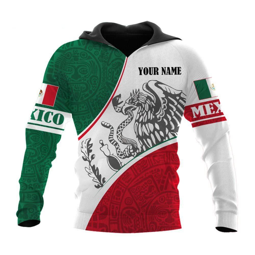 Sweat à capuche mexicain très populaire pour homme Sweat à capuche imprimé 3D Sweat à capuche décontracté pour le commerce extérieur