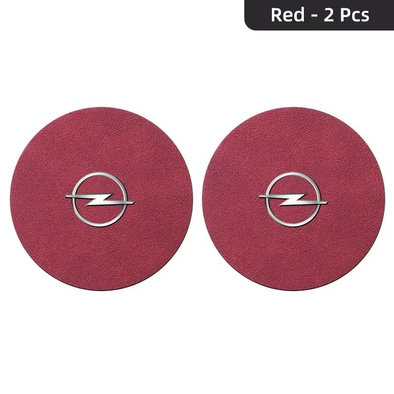 Car Coaster Water Cup Holder Anti-Slip Pad Suede Accessories For Opel Astra Insignia Corsa Zafira Meriva Mokka Vivaro Vectra Kcz423