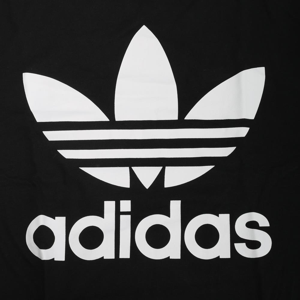 Adidas Originals Logo Print Crew Neck Short Sleeve T-Shirt Men Tops Black CZ1749