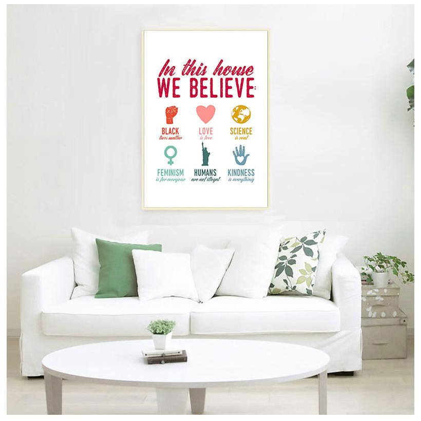 

Устойчивый принт ЛГБТК настенная живопись на холсте семейный теплый подарок лесбийская ненависть женский феминистский постер