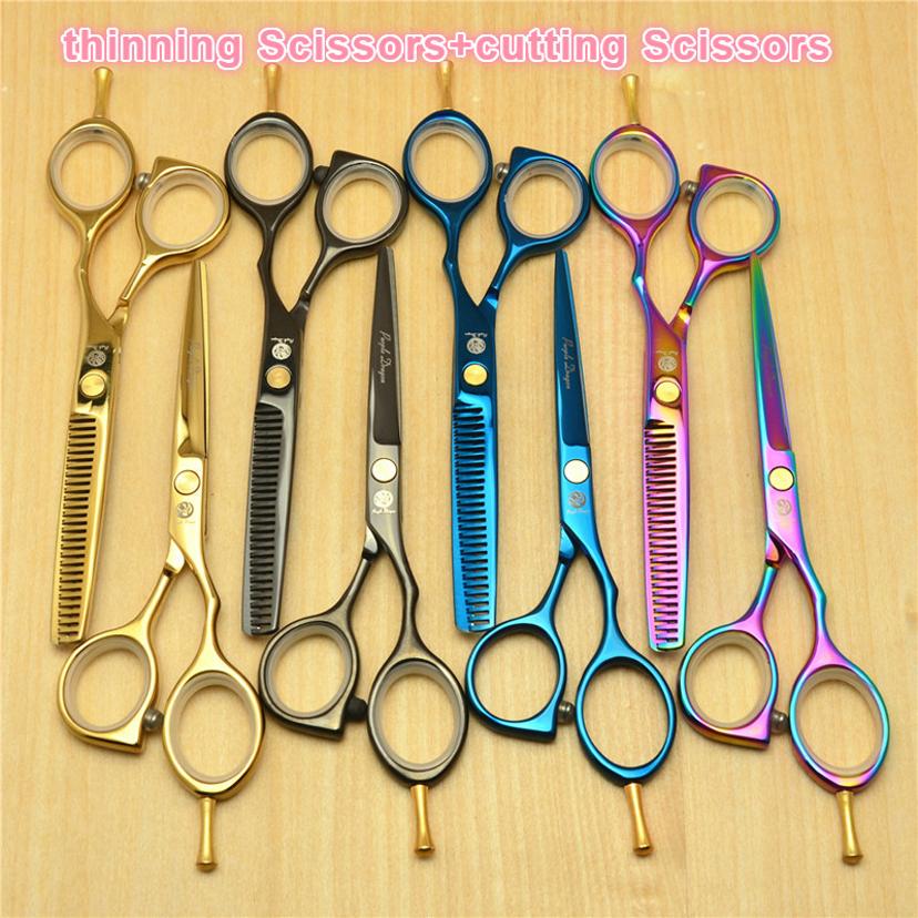 Buy Professional Hairdressing Scissors Salon 2PCS Thinning Shear