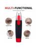 1PC electric nose hair trimmer, professional painless nose and ear hair trimmer for men and women, waterproof stainless steel he