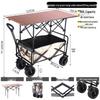 Outdoor Camping Cart with Adjustable Table