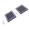 2pcs Monocrystalline Solar Panel USB Solar Panel  r 5W Portable   Light Bulb for Camping Hiking Tent Outdoor