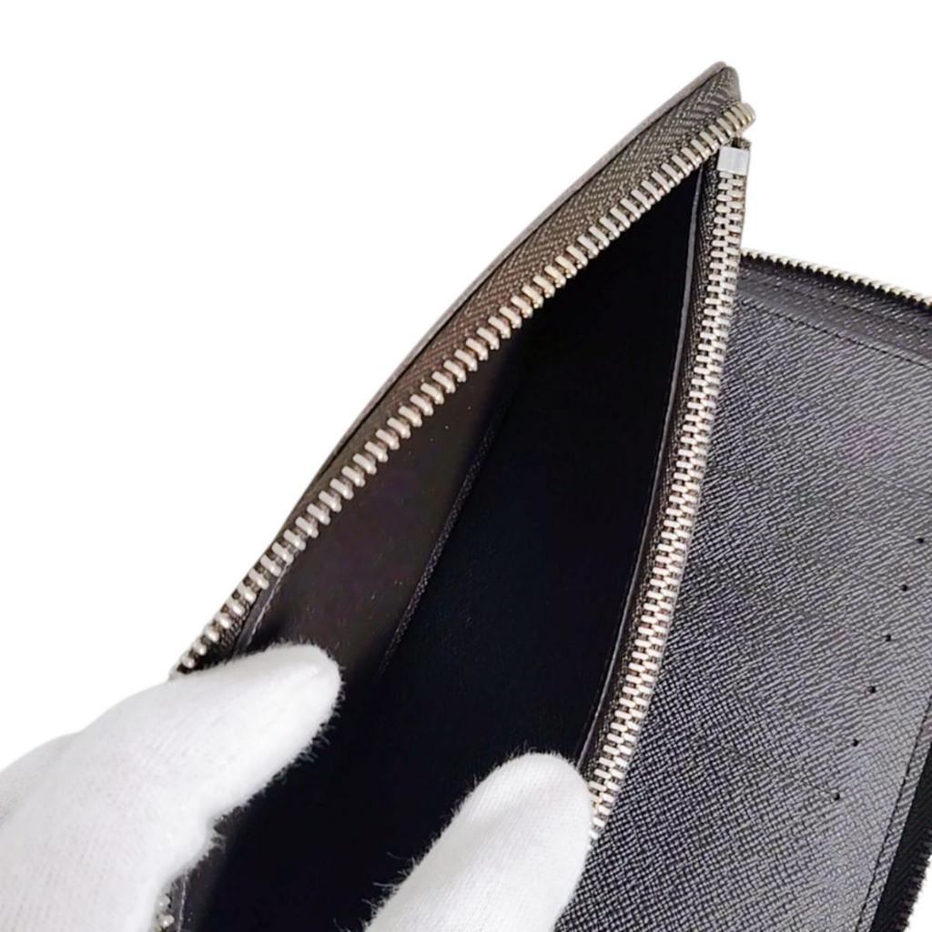LOUIS VUITTON Damier Vertical Long Wallet purse Damier canvas unisex N61207 Used
