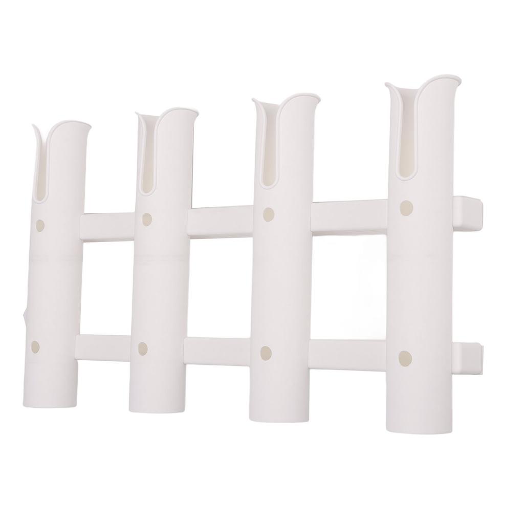 Bootswandmontierter Angelrutenhalter 4 Röhren Nylon Vertikales Angelrutenregal für Boote Yacht Kajak
