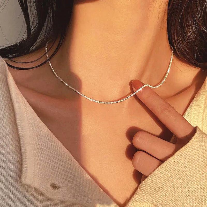 Kiss Jewelry Vintage Gold Color Pearl Beaded Necklace Women Double Chains Pearl Pendant Choker Korean Fashion Collar Jewelry