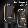 TPU Car Remote Key Case Cover Shell For Peugeot 208 107 206 306 307 308 2008 3008 4008 5008 RCZ Citroen C1 C2 C3 C4 C5 CACTUS C8