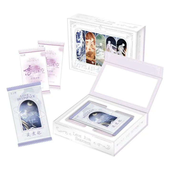 Love and Deep Space Card Handsome Full Thick Card Game Anime Surroundings Trade Collection Card Kids Toy Birthday Gift